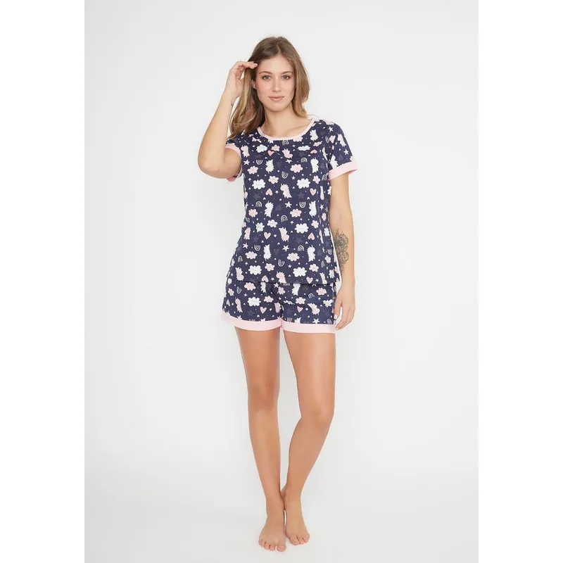 KAYSER - Pijama  de mujer algodón 701099M KAYSER - Azul
