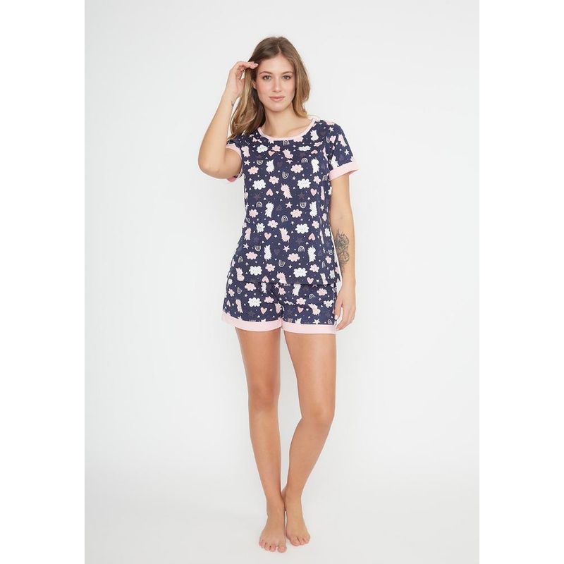 KAYSER - Pijama  de mujer algodón 701099M KAYSER - Azul
