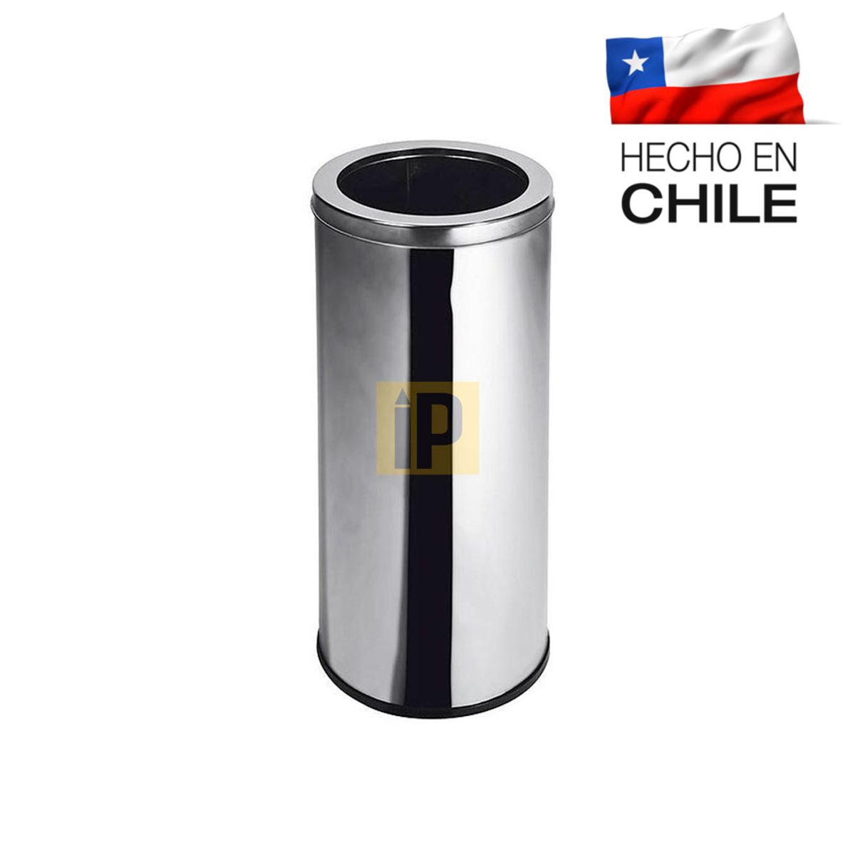 GENERICO - Basurero Acero Inoxidable tapa embudo 20 litros