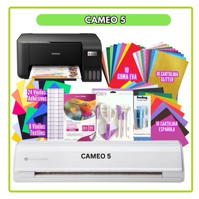 Silhouette Cameo 5 + Full Papeleria + Impresora