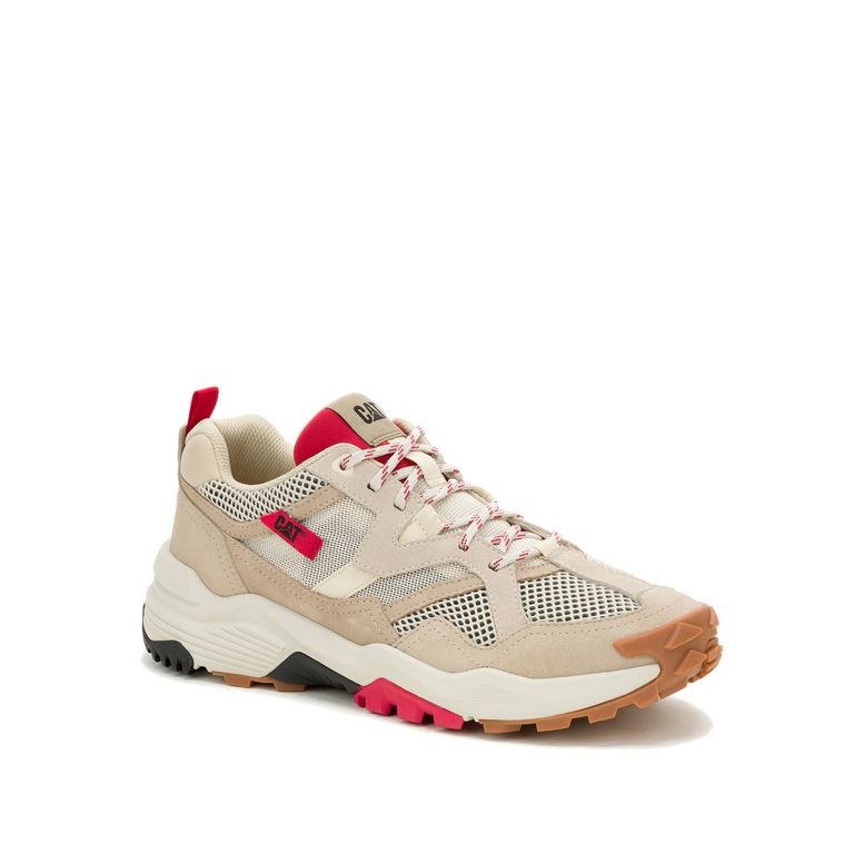 Zapatilla Hombre Grapple Suede Mesh Beige