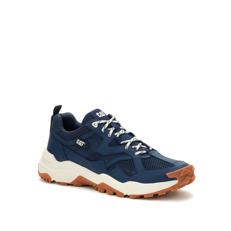 CAT - Zapatilla Hombre Grapple Leather Mesh Azul CAT