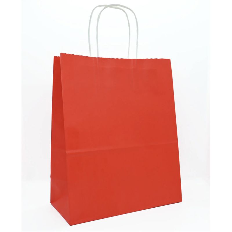 DALI - Bolsas De Papel Kraf De Colores 24 Unidades roja