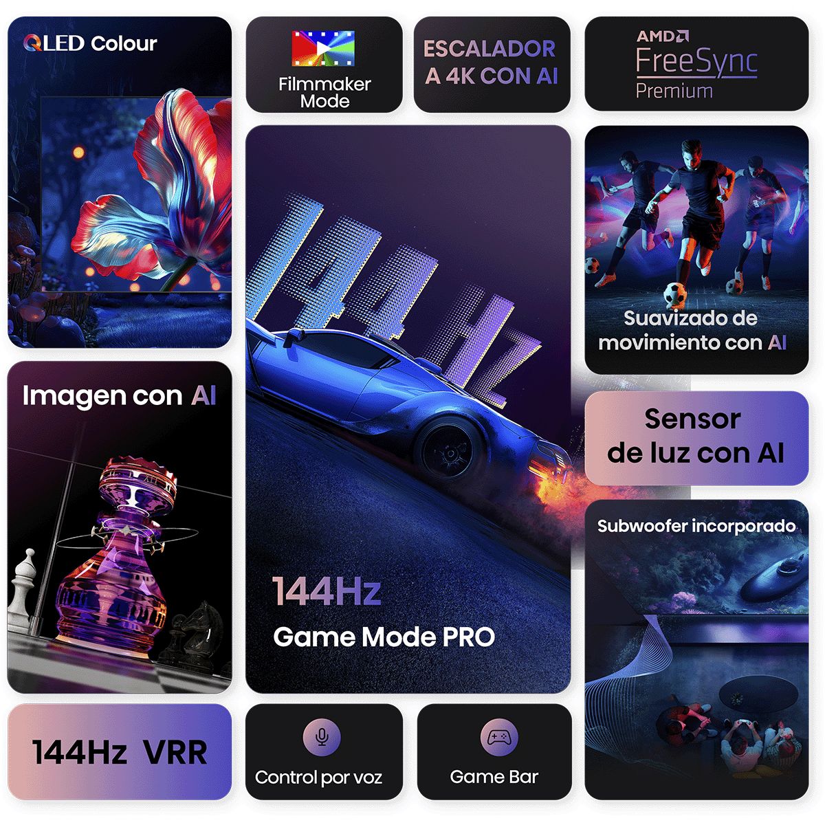 HISENSE - SMART TV QLED 55 55Q7QG 4K GOOGLE TV