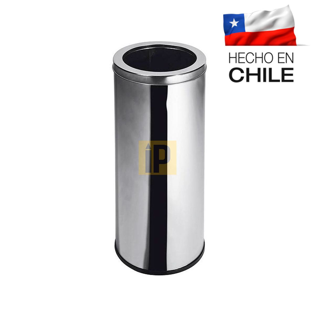 GENERICO - Basurero Acero Inoxidable tapa embudo 45 litros