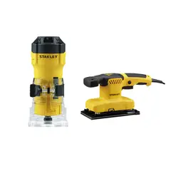 STANLEY - Kit rebajadora 550W + lijadora 280W PACKSPT-REB-LIJ