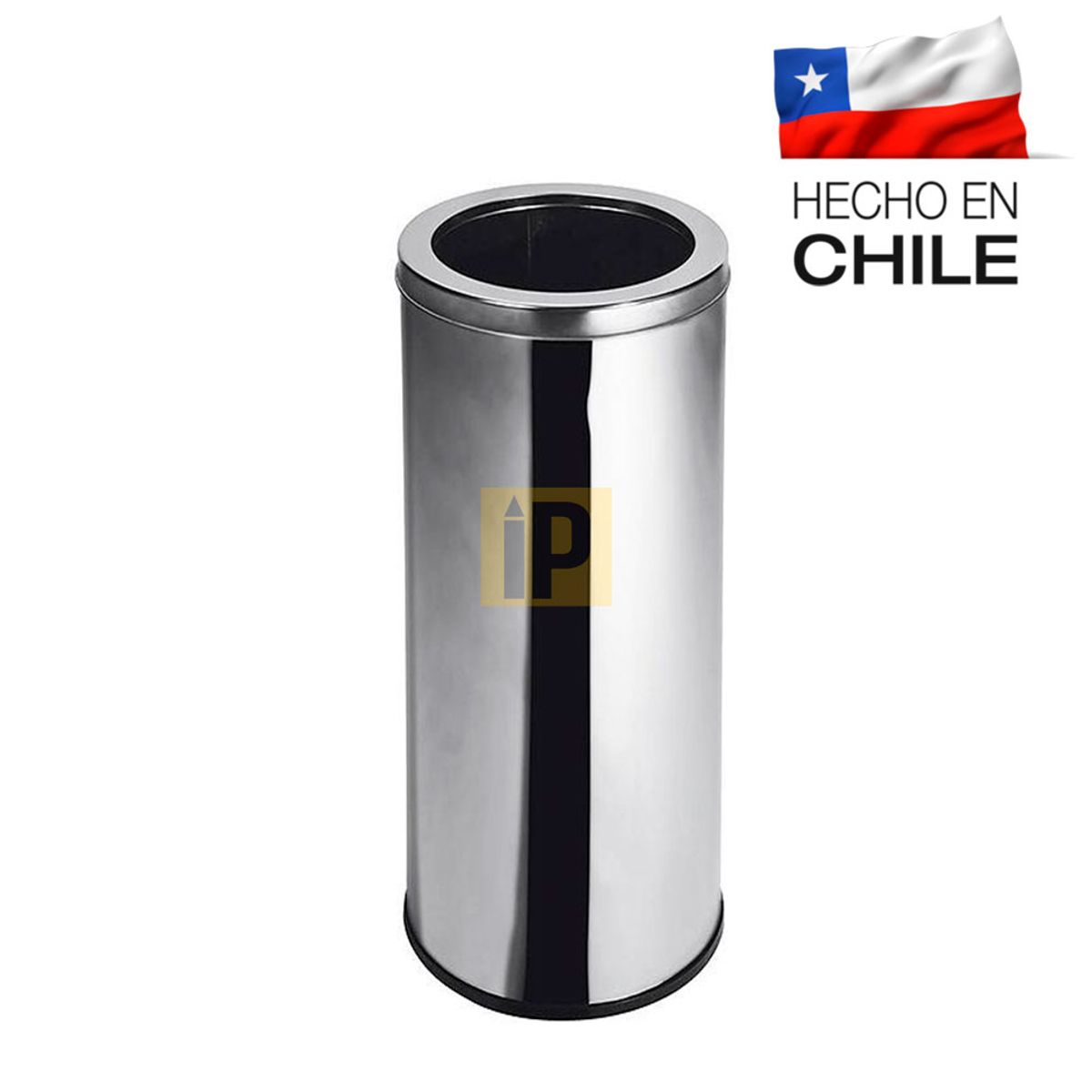 GENERICO - Basurero Acero Inoxidable tapa embudo 60 litros.