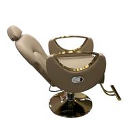 Silla Hidráulico Reclinable Peluquería barberia beige nude