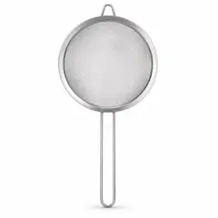 HOMESTAR - Colador fino de acero inoxidable 26 cm plateado