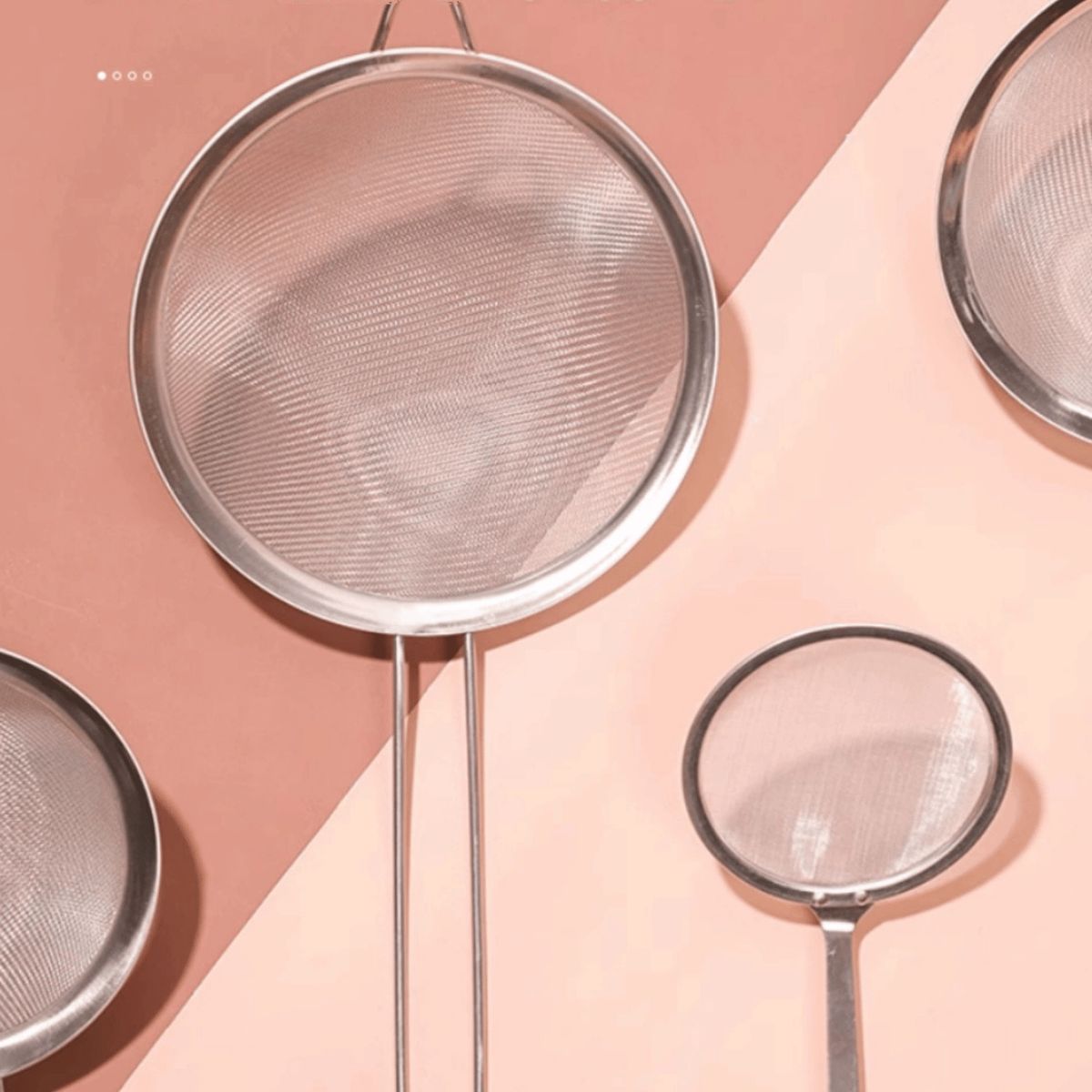 HOMESTAR - Colador Fino de Acero Inoxidable - 28 cm