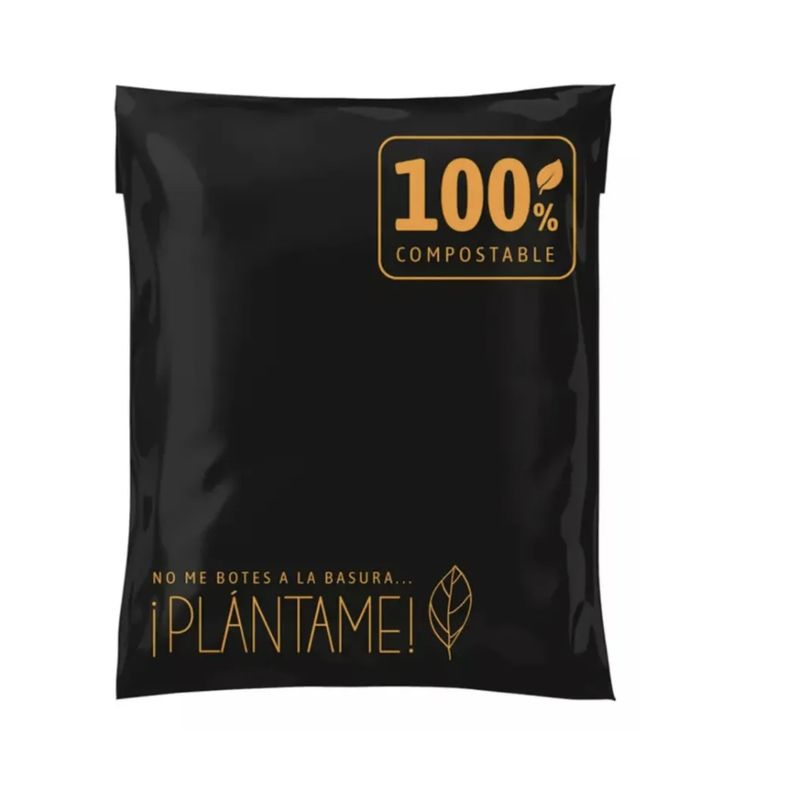 DALI - 100 Bolsas Courier 60x70 100% Compostable Maiz Bio Ecologica