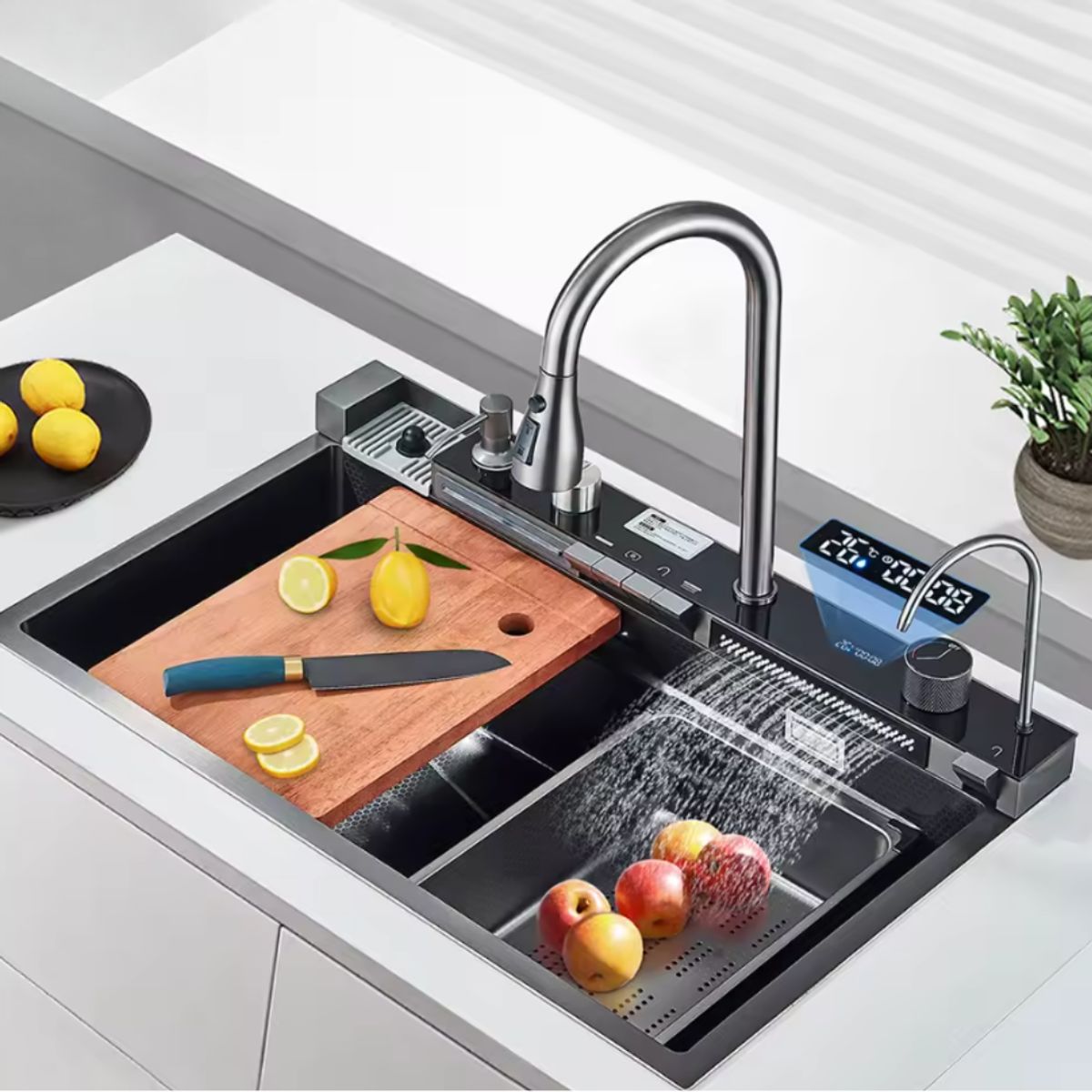 PEQUI - LAVAPLATOS EMPOTRADO DE ACERO INOXIDABLE