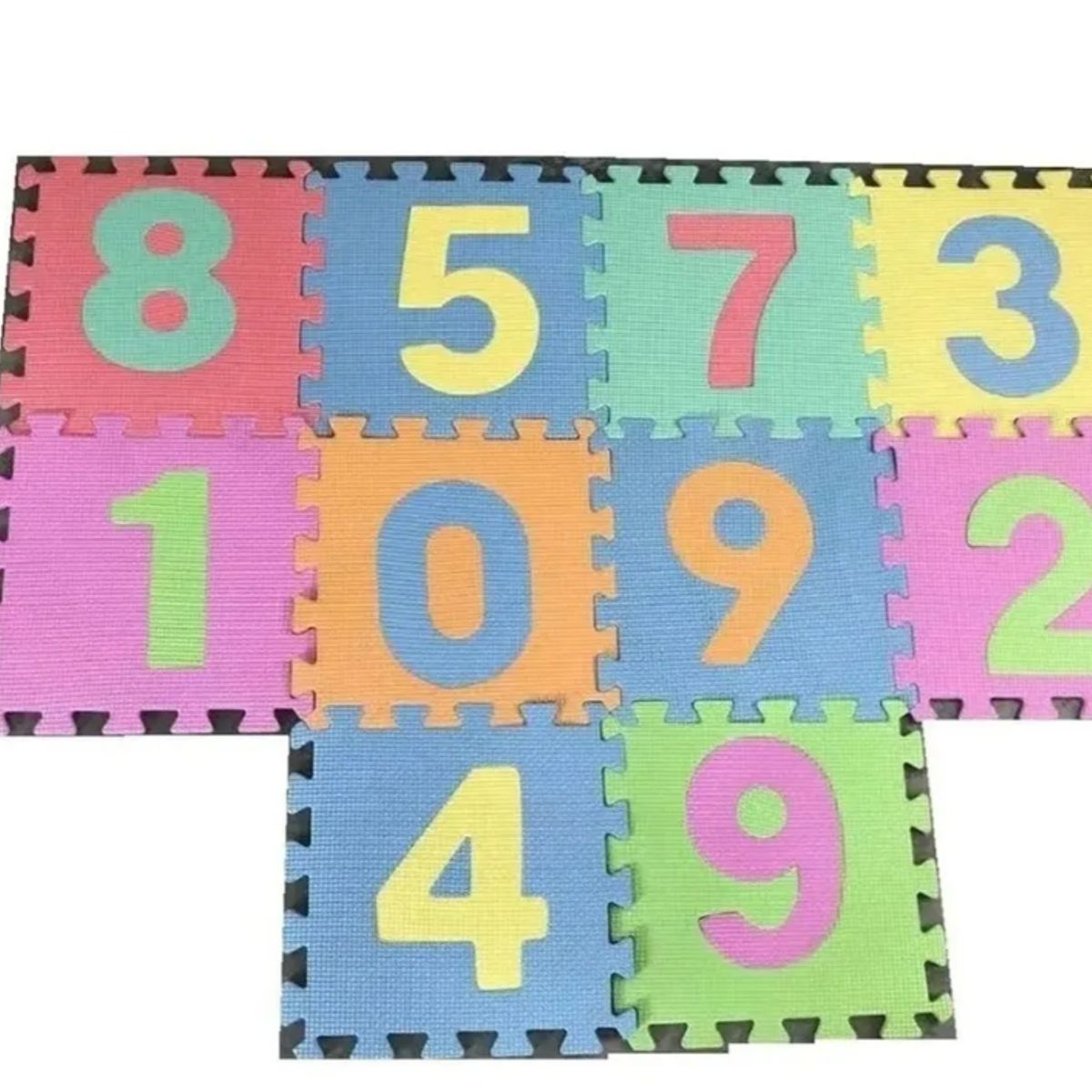 GENERICO - Alfombra Para Bebe 10 Piezas con Números 30x30
