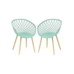 HABITA2 CHILE - Pack 2 Butaca Mesh Polipropileno Menta
