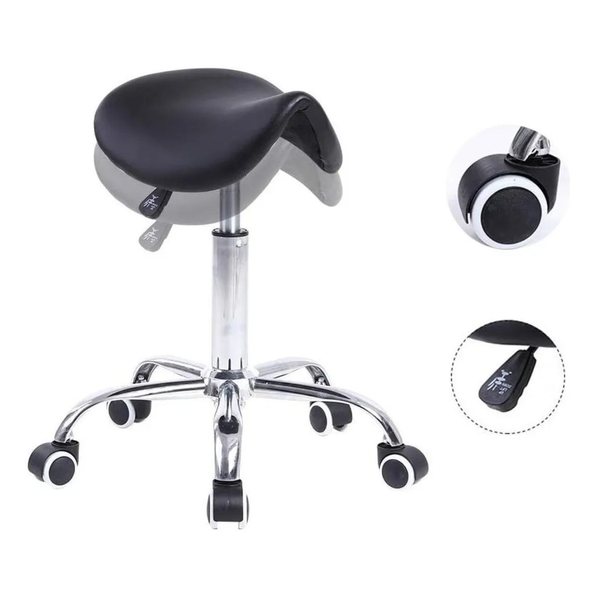 MAXCARE - Piso Taburete Ergonomico - Gris