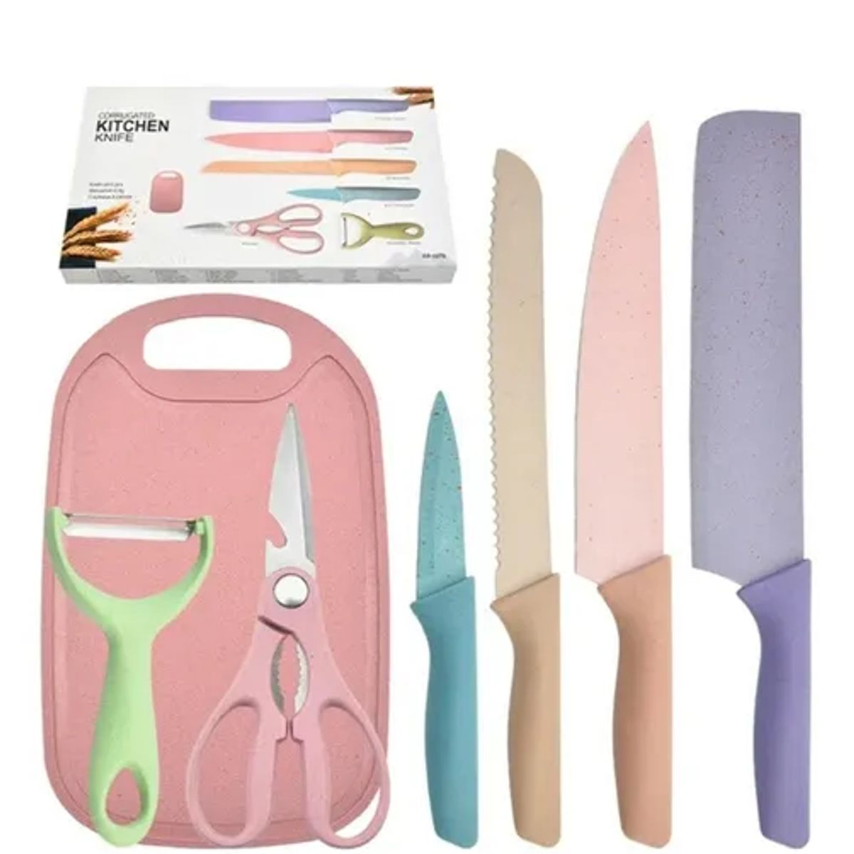 GENERICO - Set 7 Piezas Cuchillos para Hogar