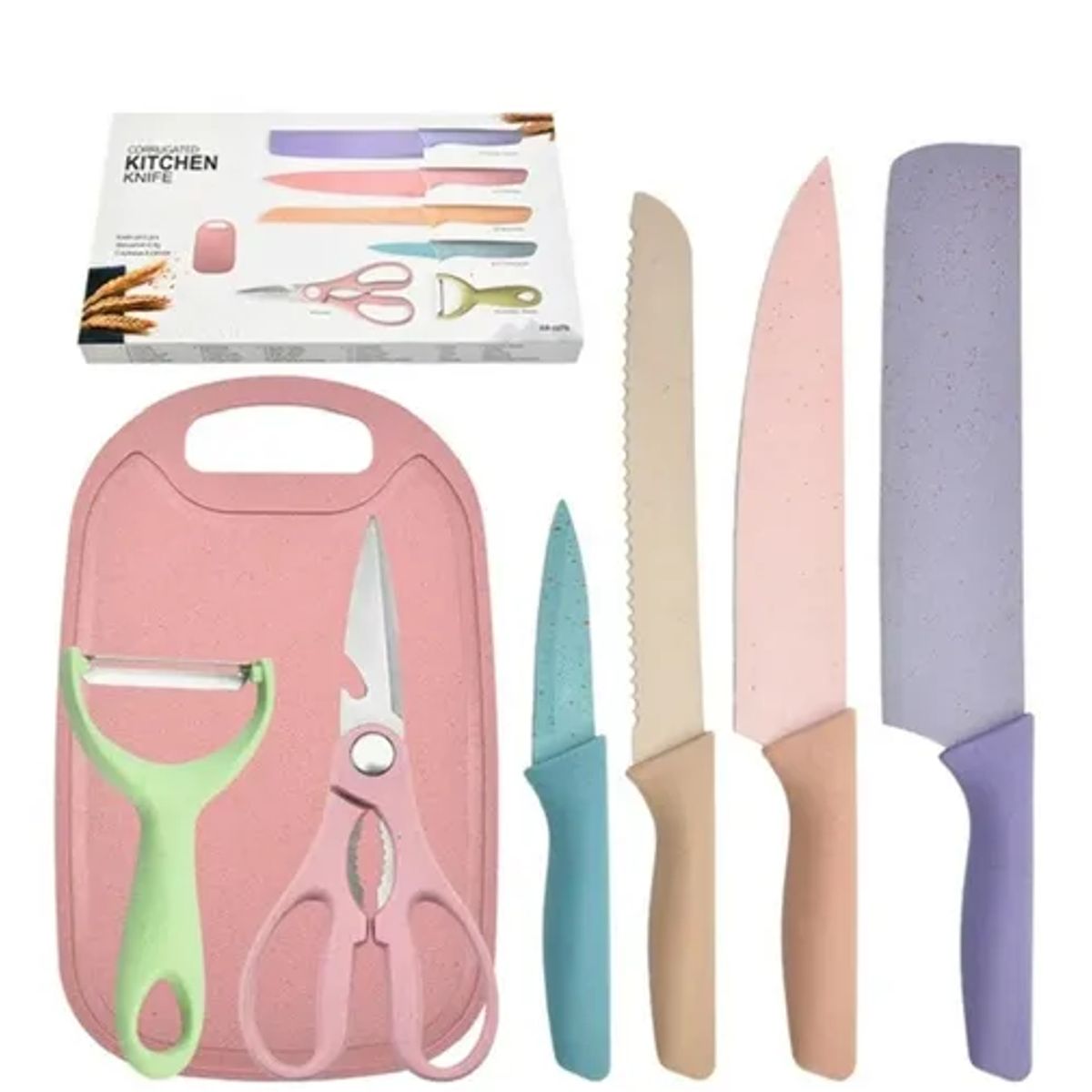 GENERICO - Set 7 Piezas Cuchillos para Hogar