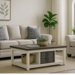 MSA MUEBLES SANTA ANA - Mesa Centro Vermont White