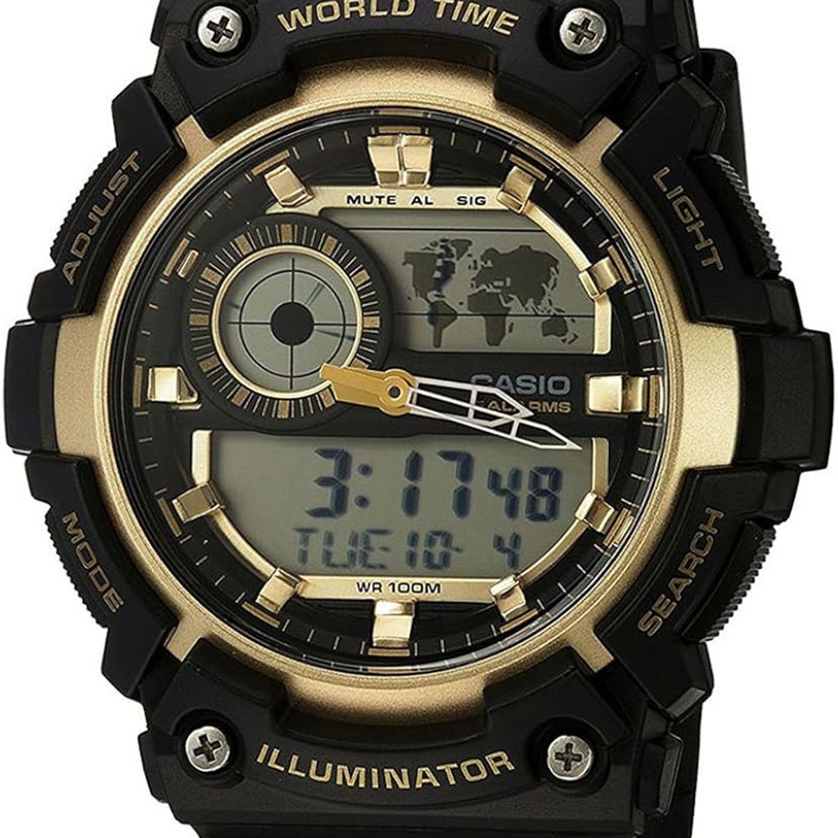 CASIO - RELOJ CASIO AEQ200W-9AV HOMBRE ANALOGO DIGITAL ILUMINATOR