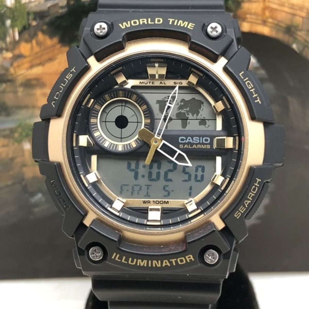 CASIO - RELOJ CASIO AEQ200W-9AV HOMBRE ANALOGO DIGITAL ILUMINATOR
