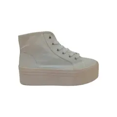 HERIEL - Zapatilla Blanca Plataforma Mujer