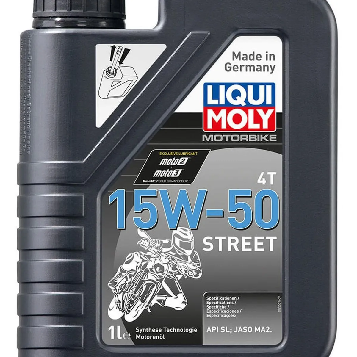 LIQUI MOLY - Aceite Moto Y Cuatriciclo 15w 50 Sintetico 1l 4t Liqui Moly