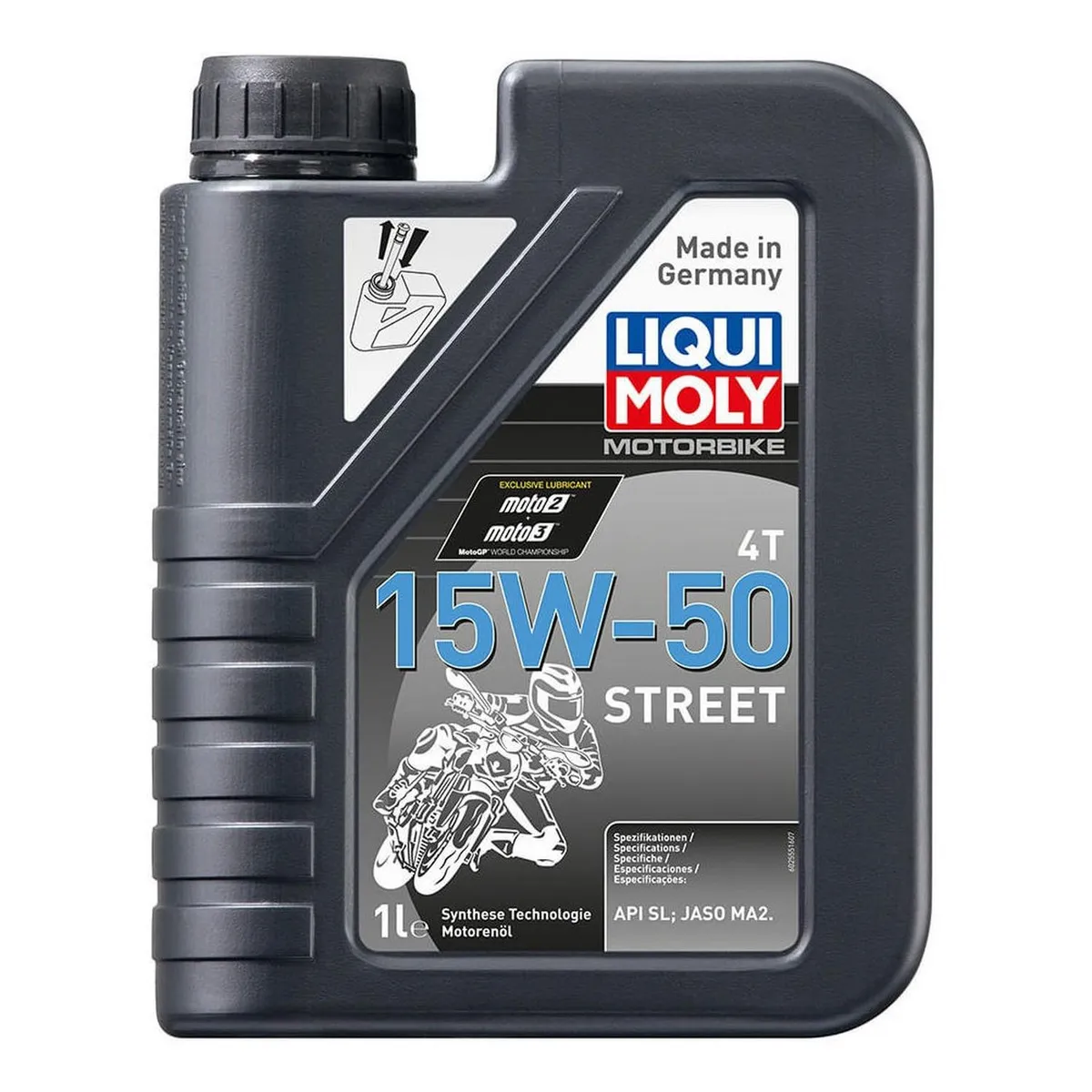 LIQUI MOLY - Aceite Moto Y Cuatriciclo 15w 50 Sintetico 1l 4t Liqui Moly