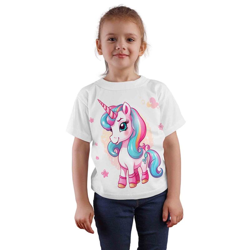 ESTAMPA MANIA - Polera Infantil Unicornio D11