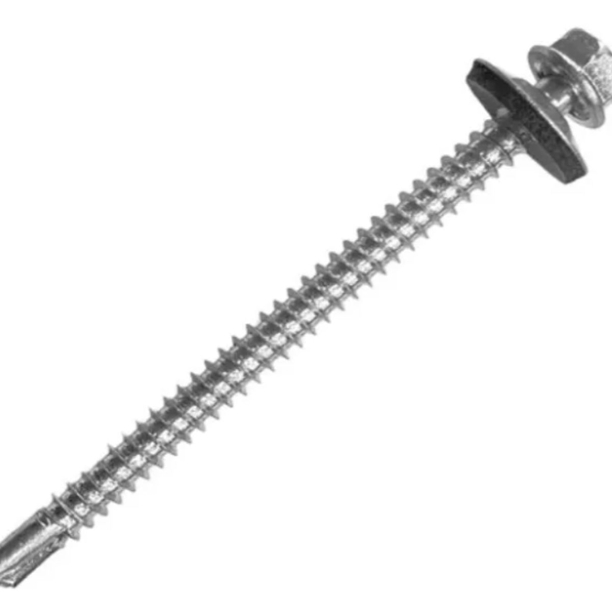 TUHAUS - Tornillo Autoperforante Hex Punta Broca 12 X 2 1/2 - 100 Un