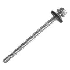 TUHAUS - Tornillo Autoperforante Hex Punta Broca 12 X 2 1/2 - 100 Un
