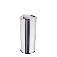 GENERICO - Basurero Acero Inoxidable tapa vaivén 15 litros