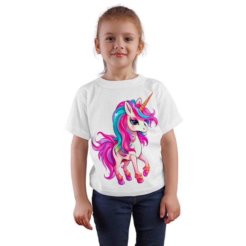 ESTAMPA MANIA - Polera Infantil Unicornio D12