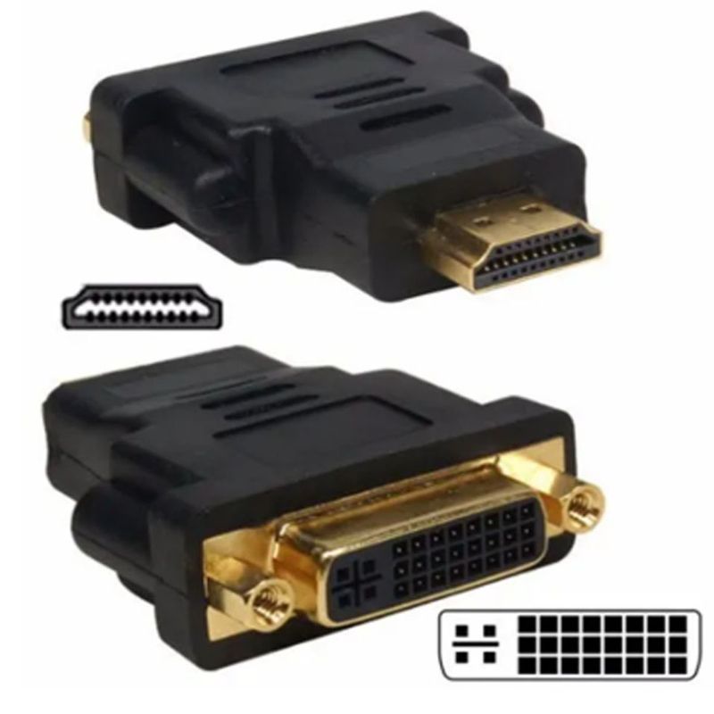 GENERICO - ADAPTADOR HDMI MACHO A DVI-I HEMBRA