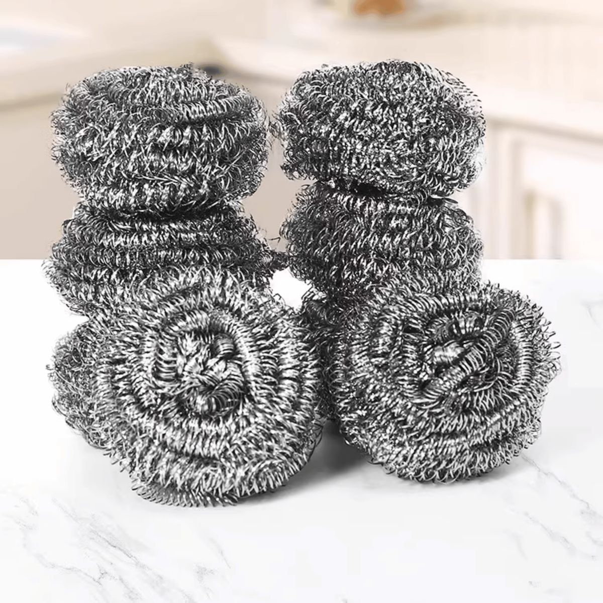 HOMESTAR - Esponja Virutilla Metálica de Acero Inoxidable - Pack de 12