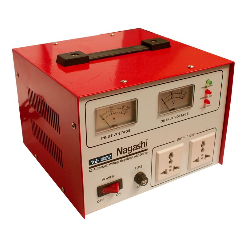 NAGASHI - ESTABILIZADOR CON SERVO NGE-1000VA NAGASHI
