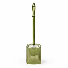 HOMESTAR - Escobilla de baño con portaescobilla verde