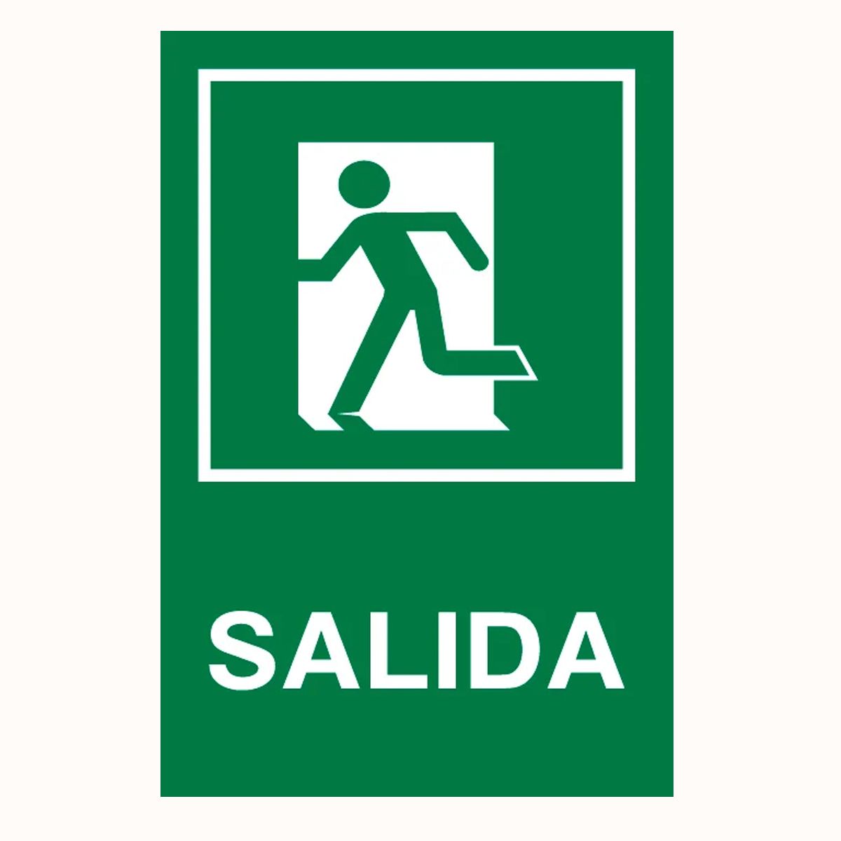 CREA PRINT - Aviso Salida sobre base metalica 20x30 cms