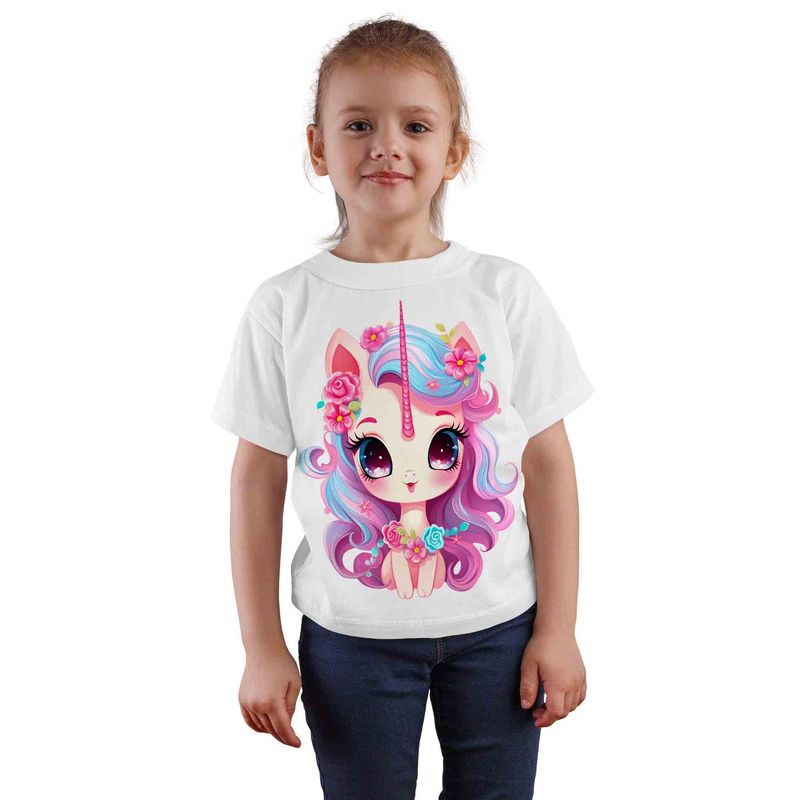 ESTAMPA MANIA - Polera Infantil Unicornio D17