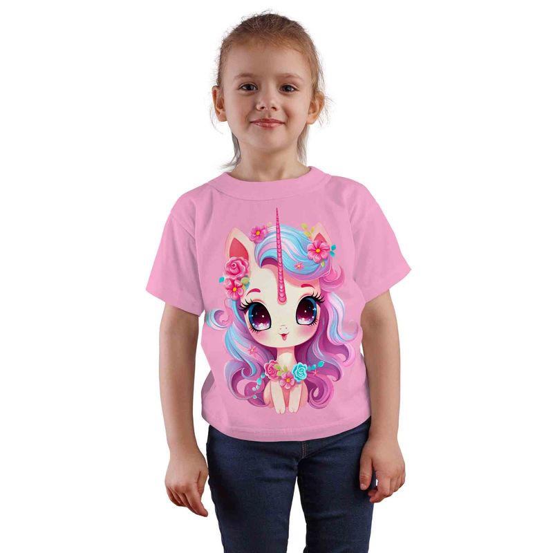 ESTAMPA MANIA - Polera Infantil Unicornio D17