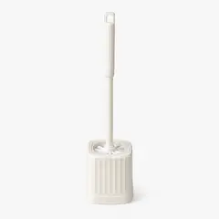 HOMESTAR - Escobilla de baño blanca con portaescobilla