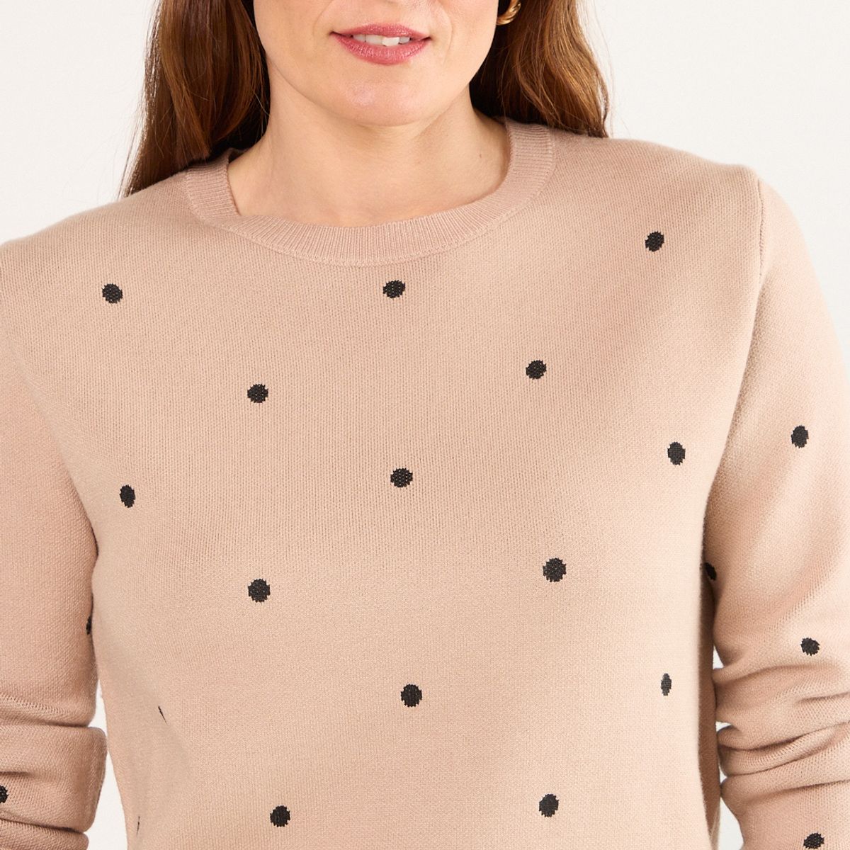 MA GRIFFE - Sweater Mujer Beige Magriffe