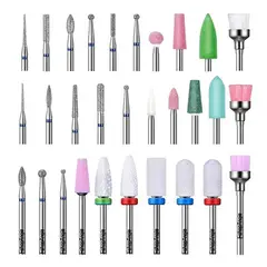 ESHOPANGIE - Juego Manicura Pedicura Broca Uña Cerámica Profesional 30pcs