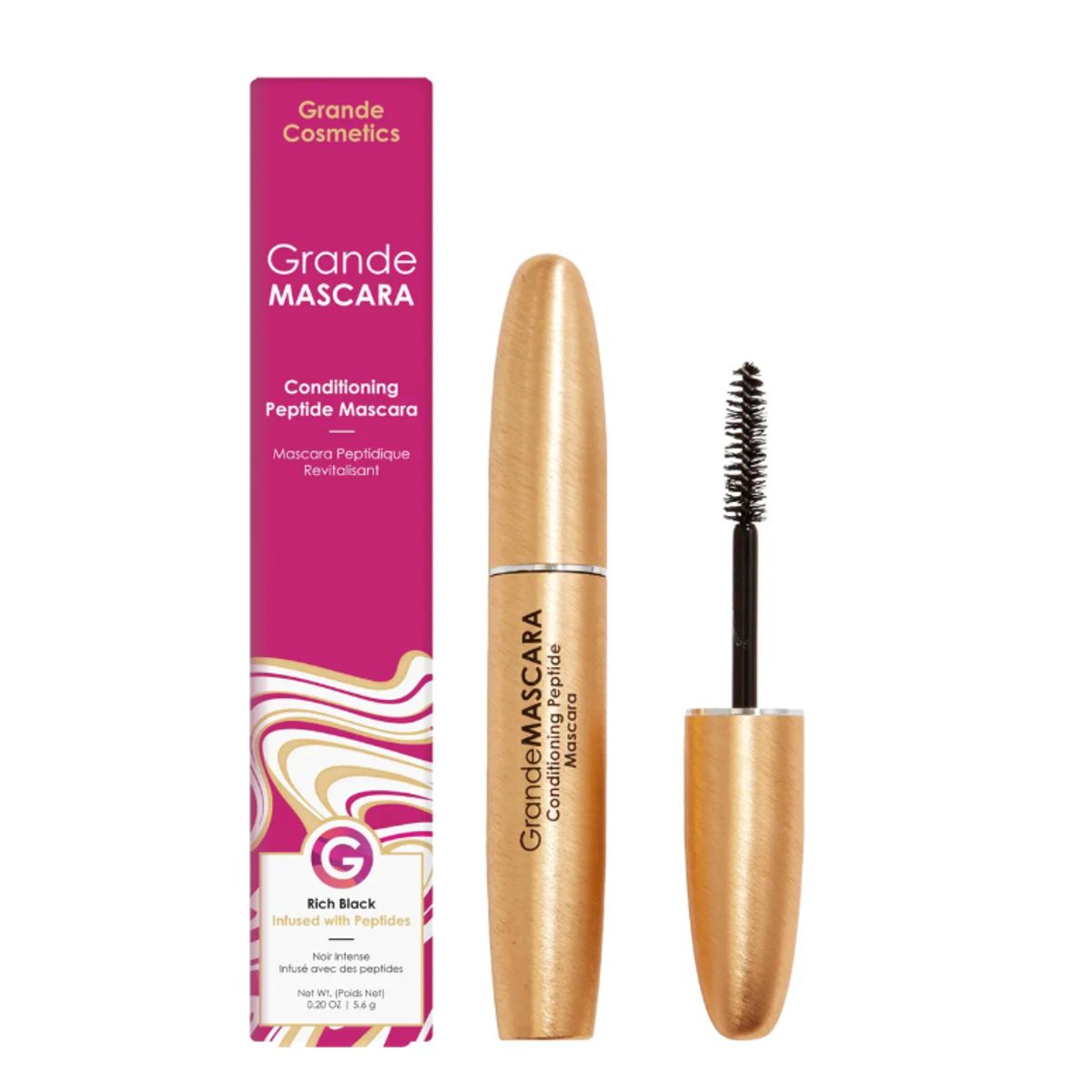 GRANDE COSMETICS - Mascara de Pestañas Acondicionadora con Peptidos 6 gr Grande Cosmetics