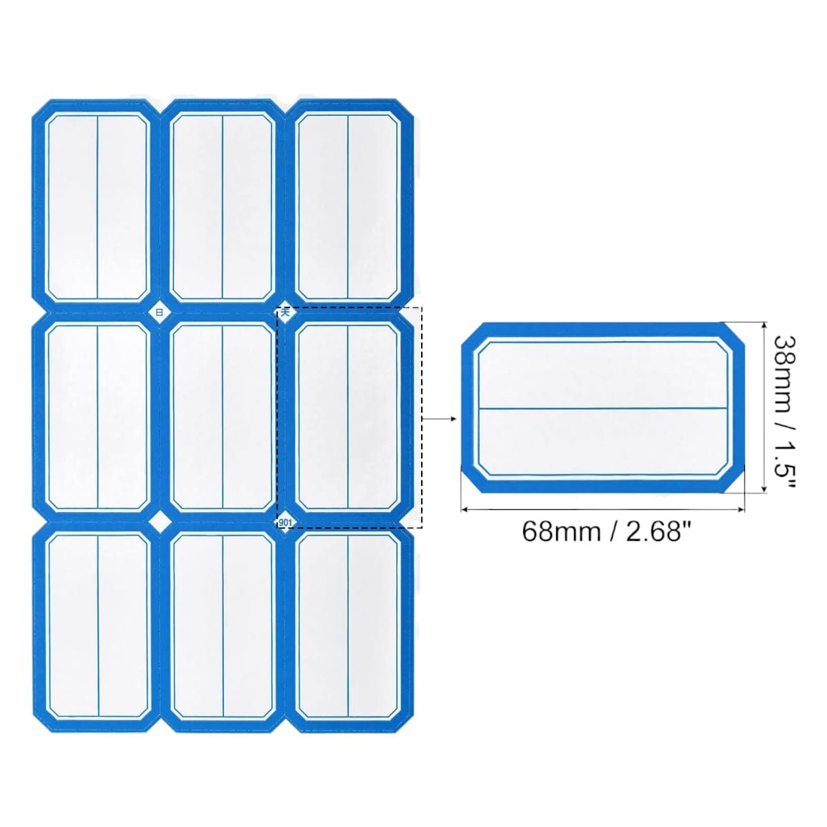 GENERICO - Pack 100 Etiquetas para Identificar Gms