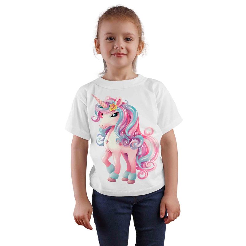 ESTAMPA MANIA - Polera Infantil Unicornio D18