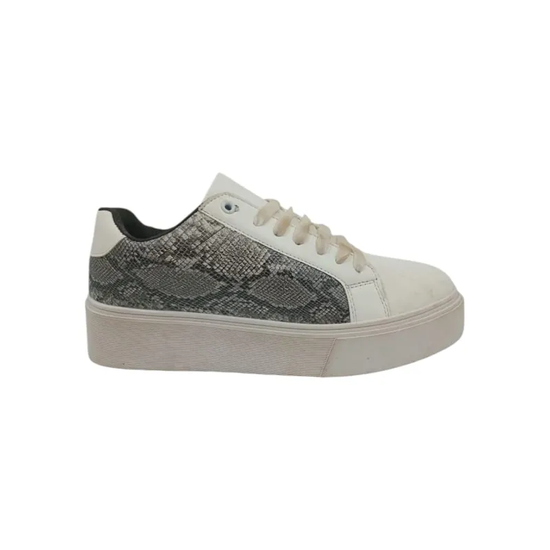 HERIEL - Zapatilla Blanca Print Mujer