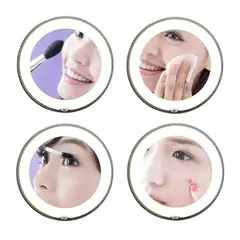 GENERICO - Espejo Con Luz Led Maquillaje Chupon Espejo