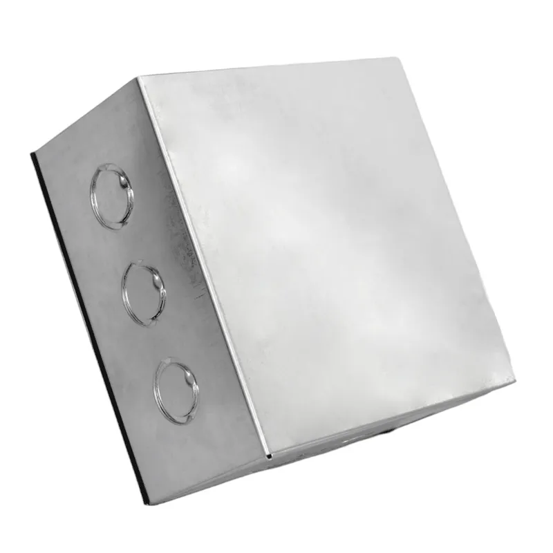 GENERICO - Caja Metálica B-22 200x200x100mm Pre-Galvanizada