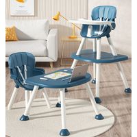 Silla De Comer 4 En 1 Para Bebé Silla Azul