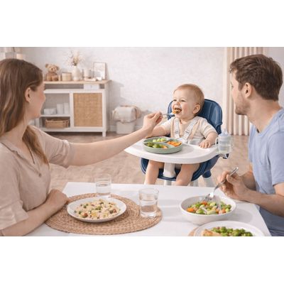 Imagen 2 del producto Silla De Comer 4 En 1 Para Bebé Silla Azul